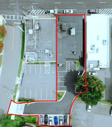aerial view of the jobsite